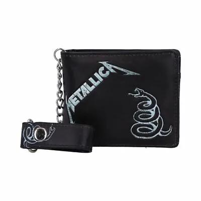 Officially Licensed Metallica Black Album Wallet With Chain Gothic Music Wallet • £29.99