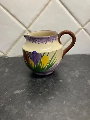 Vintage Longpark Torquay JUG With Hand Painted Crocus Design • £8.50