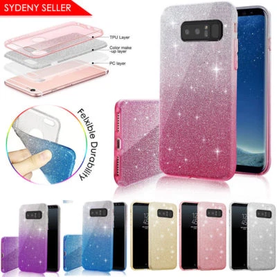 Extremely Sparkly Bling Glitter Case For Samsung Galaxy S9 Plus Note 8 J5 J2 Pro • $8.95