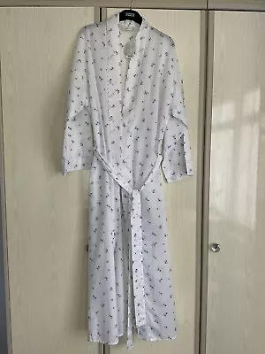 Women’s BNWT M&S Lightweight Cotton Summer Long Dressing Gown - Size 12/14 • £9.99