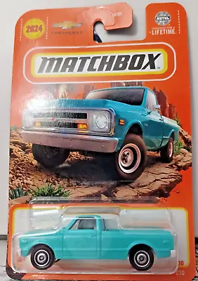 2024 Matchbox 1968 Chevy C10 Truck Chevrolet Blue Mix 4 D Case • $11.99