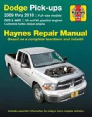 Dodge V6 & V8 Gas & Cummins Turbo-diesel Pick-ups (09-18) Haynes Repair Manual ( • $25.92