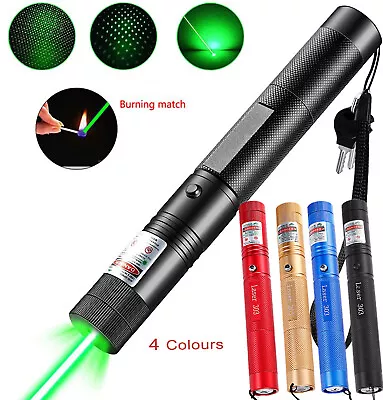 1000m Strong Beam Green Laser Pointer Pen 532nm Lazer Torch Battery Operated • $16.99