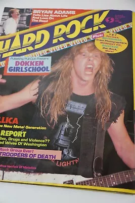 Hard Rock Magazine JAN 1986 Featuring DOKKEN METALLICA MORE • $5.99