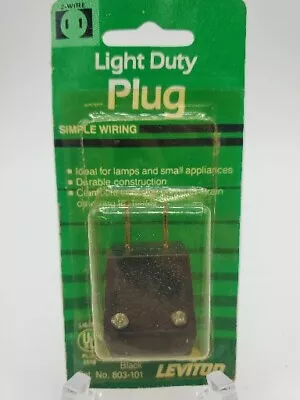 Vintage Leviton Electrical Light Duty Plug New In Package Made In USA • $2.50