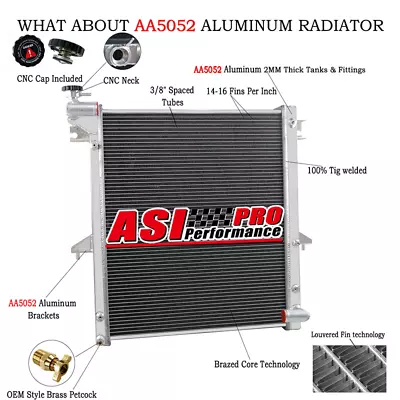 3-Core Aluminum Radiator For 2006-2012 Mitsubishi Triton L200 Pickup 2.5 DID MT • $259