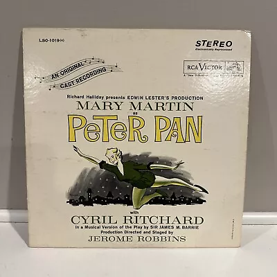 VINTAGE Mary Martin As PETER PAN Original Cast Recording (Vinyl LP 12  1964 RCA) • $10.99