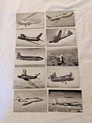 Postcards-Exhibit Cards Vintage Lot Of 10 Military Planes • $10