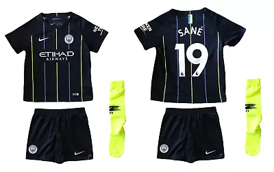 Manchester City Football Kit (Size 4-5y) Kid's Nike Away Full Kit - Sane - New • £29.99