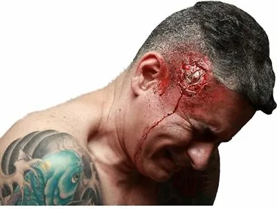 Broken Head - Latex Prosthetic Wound Application Halloween Horror • £11.19