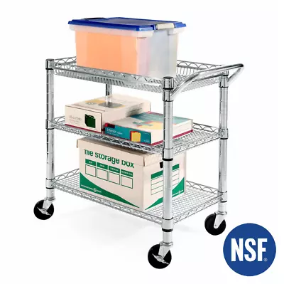 Seville Classics 3-Tier Heavy-Duty NS Commercial Utility Cart • $109.99