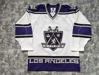 *READ* LOS ANGELES LA KINGS Authentic Jersey Sz 48 Starter White Home NHL Hockey • $125