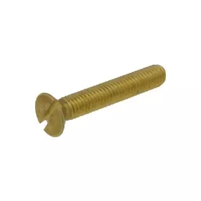 M2.5 M3 M4 M5 M6 M8 Metric Countersunk Head SLOT Machine Screw BRASS • $14