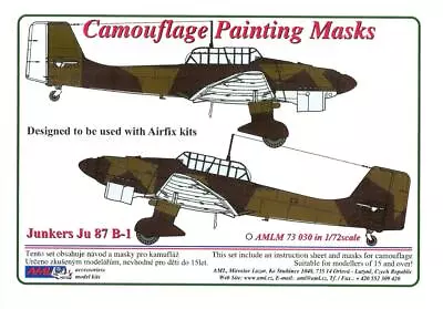 AML Models 1/72 CAMOUFLAGE PAINT MASKS JUNKERS Ju-87B-1 STUKA German Dive Bomber • $5.99