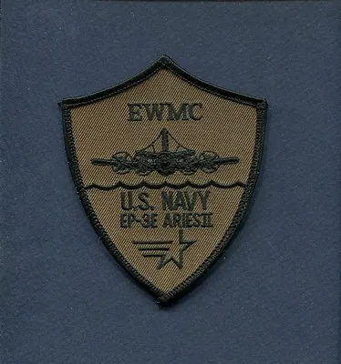 EP-3E P-3 ARIES ORION EWMC Mission Commander US NAVY VQ-1 VQ-2 Squadron Patch SB • $8.99