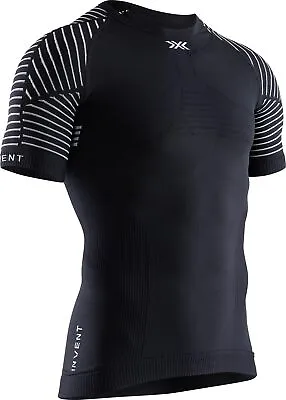 X-Bionic Men Invent 4.0 Light Round Neck Short Sleeve T-Shirt - Opal Black/Arcti • £31.39