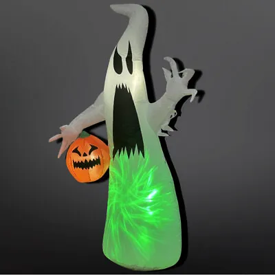 Halloween Inflatable Light Up Slime Ghost 1.2m 4ft Green LED Outdoor Decoration • £17.95