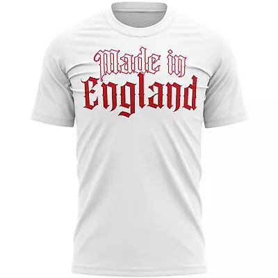 Made In England T Shirt Slogan St George's Day Gift For Him Georges Mens • £14.99