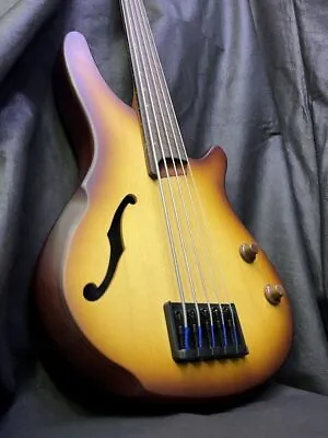 Ibanez SRH505F Electric Bass Work Shop Series Natural Browned Burst Flat W/case • $829.99