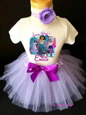 $24.99 • Buy Encanto Maribel Isabela Birthday Outfit 1st 2nd 3rd 4th 5th 6th 7th Tutu Shirt 