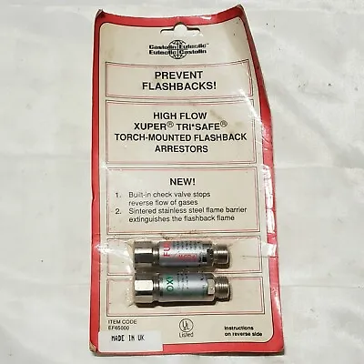 Castolin Eutectic Flash Back Arrestor Set Torch Mount Oxygen Acetylene Propane • $135.06