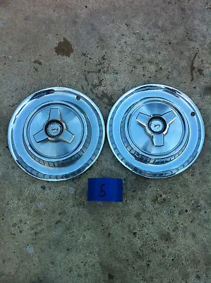 Set Of 2 Mercury 1967 68 Spinner  Hub Caps Wheel Covers  Hubcaps Free Shipping • $80