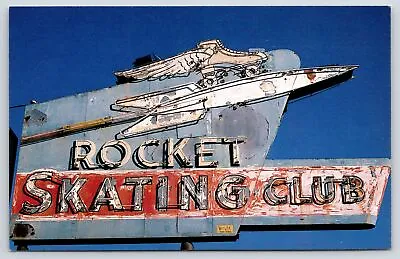 Oklahoma City~Neon Googie Sign~Rocket Skating Club~Roller Skates~Betty Brown's • $9