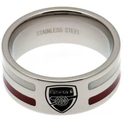 £27.99 • Buy Arsenal FC Colour Stripe Ring In 3 Sizes Official Merchandise