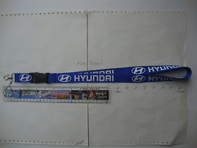 Lanyard Hyundai (Blue) Design Neck Strap ID Security Card USB Stick Keys Etc • $7