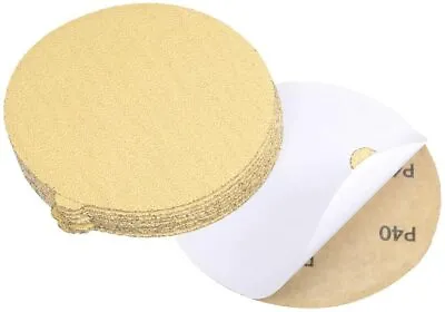 6 Inch PSA Adhesive Sanding Disc 40 Grit Sticky Back Sandpaper DA Sander Paper • $26.99