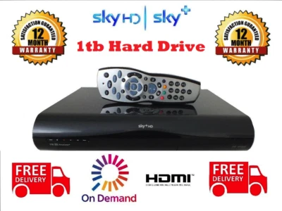 £34.99 • Buy Sky+ Hd **1tb Version** Drx895 - Remote Control & Lead  **warranty**