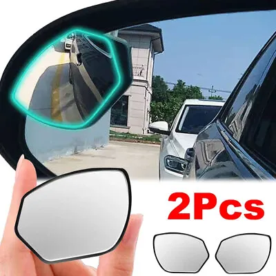 2pcs Car Blind Spot Auxiliary Mirrors Glass Convex 360° Side Rearview Mirror • $6.88