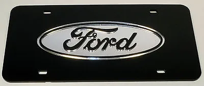 Ford Chrome Mirror License Plate Auto Tag F-150 Truck Diesel  • $31.99