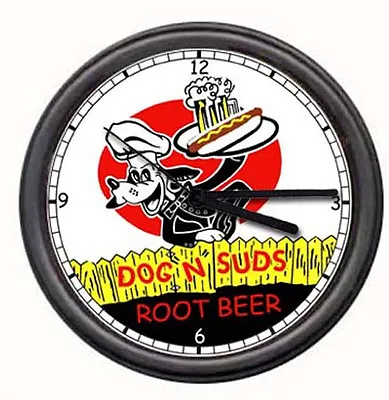 Dog N' Suds A & W Rootbeer Root Beer Sign Wall Clock • £26.01