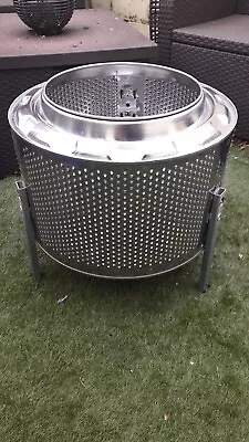 Fire Pit BBQCamping Holidaylog Burnerpatio Heaterwashing Machine Drum. • £32