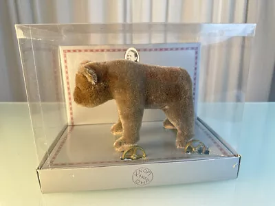 Steiff Animal 0085/12 - Bear On Wheels Boxed - Top Condition • $145.88