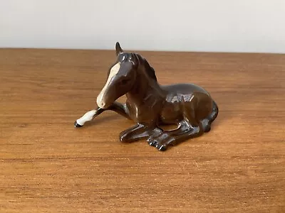 Vintage Beswick Medium Foal Sitting Horse England Figurine Ornament • £12