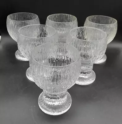 Set Of 6 Iittala Kekkerit Wine Glasses 11cm Tall By Timo Sarpaneva • £95