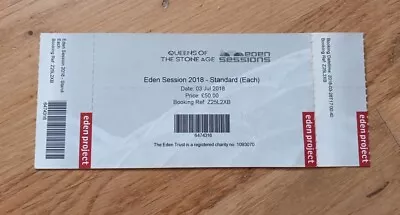 Queens Of The Stone Age Eden Sessions 03/07/2018 Used Concert Ticket. • £1.99