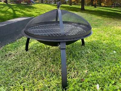 Fire Pit Charcoal BBQ Outdoor Fireplace Brazier Portable Patio Garden Firepit • $49