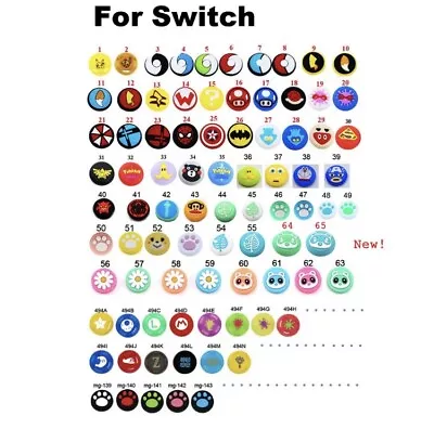 £2.50 • Buy Nintendo Switch Thumb Grips & Lite Joy Con Multi Colours Uk,x1 Grip Mix Or Match