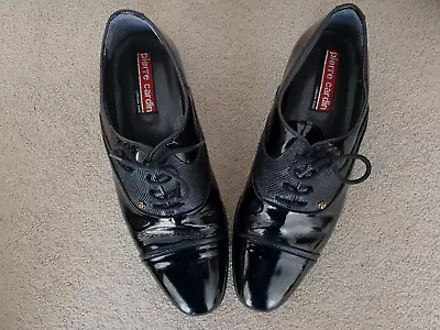 Pierre Cardin Mens Patent Black Leather Shoes Uk 7.5. Formaldress • £20.99