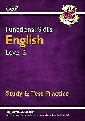 CGP Books : Functional Skills English Level 2 - Stud FREE Shipping Save £s • £6.04