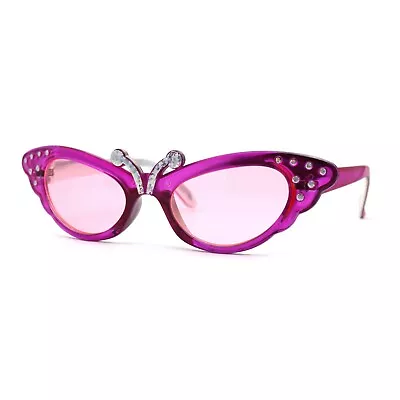 Girls Fuchsia Pink Butterfly Party Costume Sunglasses • $7.95