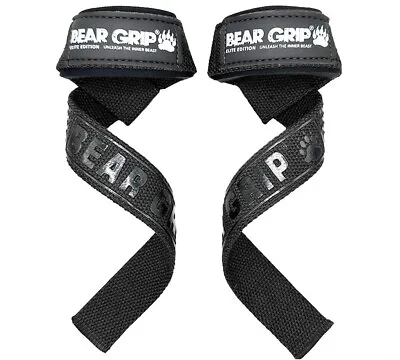 BEAR GRIP Straps - Premium Neoprene Padded Weight Lifting Straps • £8.97