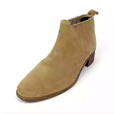 Coconuts By Matisse Womens Shoes Natural Tan El Torone Suede Booties Size 8 • $39.99