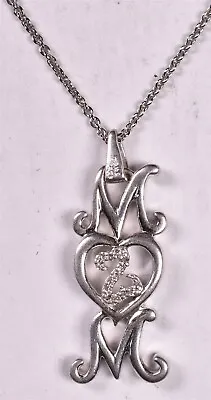Seymour Open Hearts MOM 18  Necklace Sterling Kay Diamonds  • $139