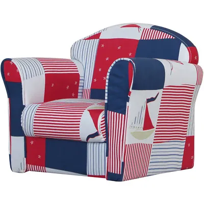 £49.99 • Buy Kids Mini Armchairs Childrens Seat Chair Blue Grey Pink Stars Boy Girl
