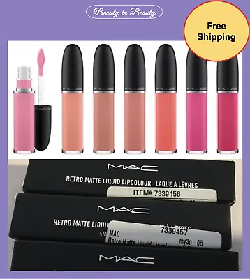 MAC Retro Matte Liquid Lip Colour Stain Lipstick Choose Color 100% Authentic  • $23.97