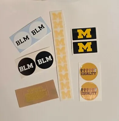 Michigan Wolverines 2020 Award Decal/sticker Package Mini Helmets • $10.50